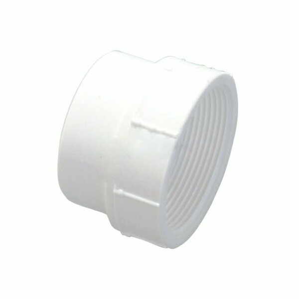 American Imaginations 3 in. White Round Sewer Clean Out Adapter AI-38147